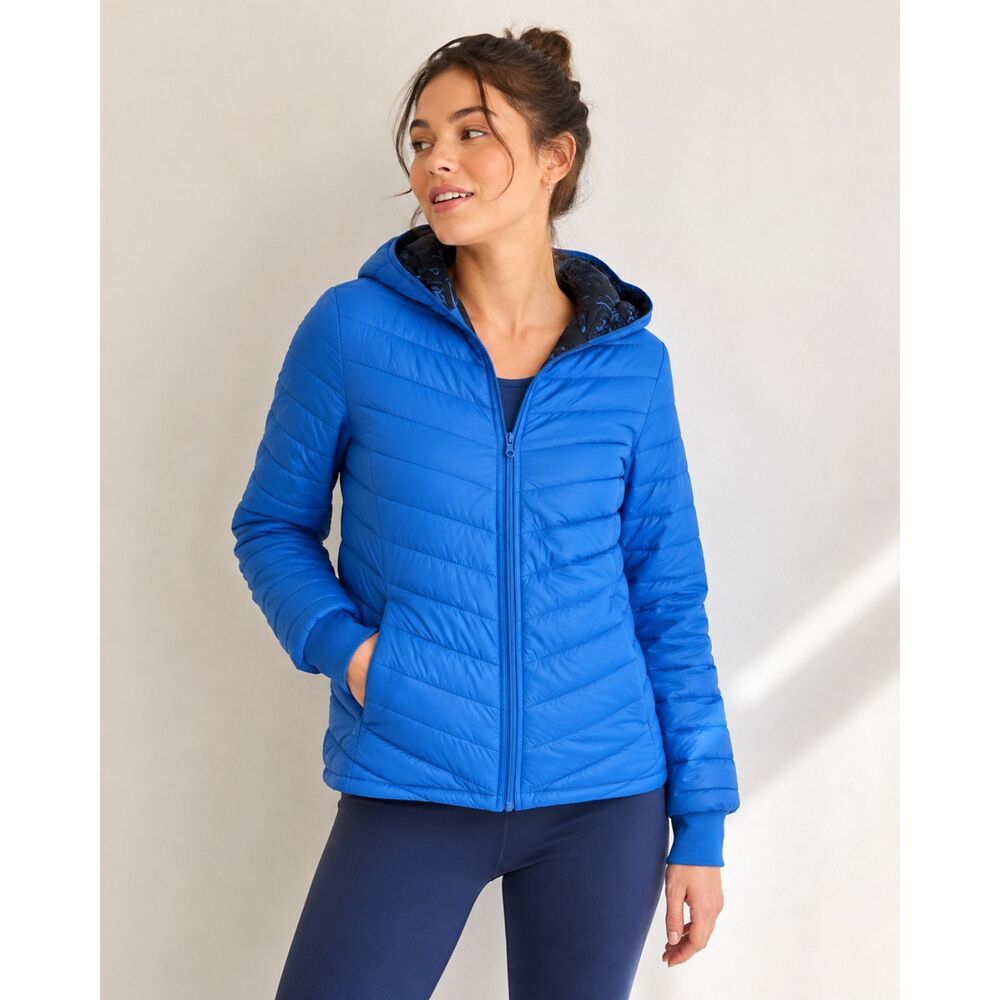 OFFLINE by Aerie Women’s Blue Lightweight Puffer Jacket Size L Quilted Packable